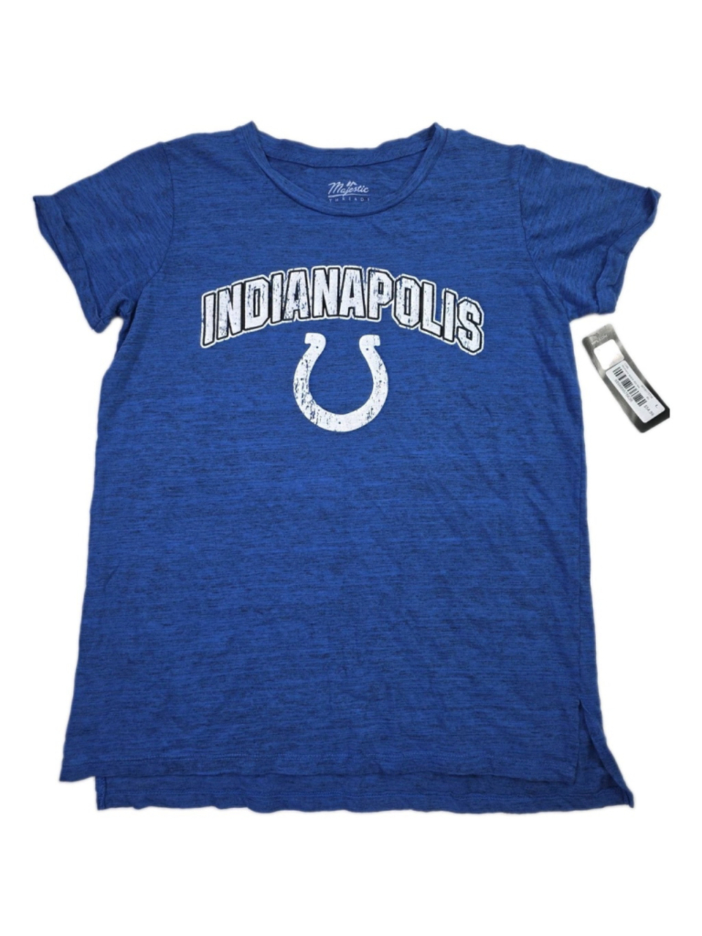 MAJESTIC THREADS INDIANAPOLIS COLTS NFL TEAM APPAREL TEE WOMENS L